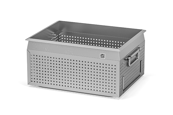 Caja de metal perforada