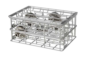 Cesta de limpieza de alambre de piezas grandes