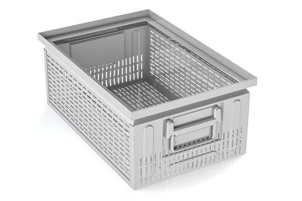 Cesta grande de metal