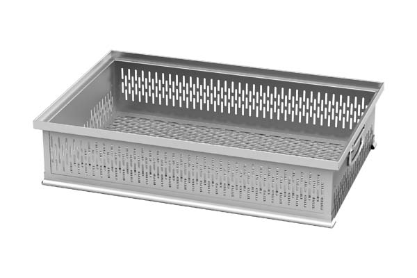 Cesta estreita de metal